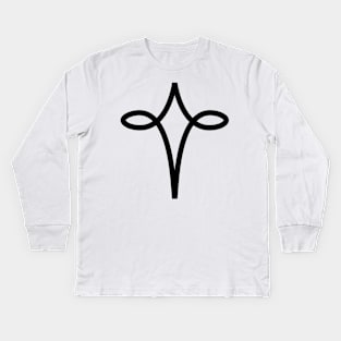 Silver Alchemy Symbol Kids Long Sleeve T-Shirt